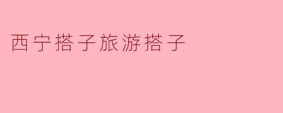 西宁搭子旅游搭子