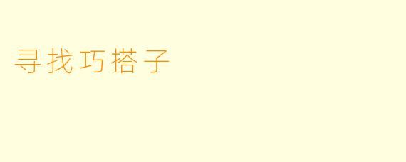 寻找巧搭子