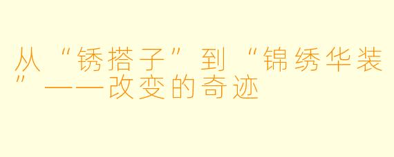 从“锈搭子”到“锦绣华装”——改变的奇迹