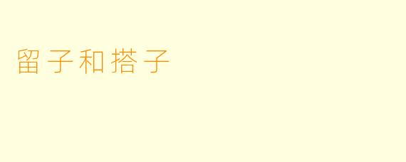 留子和搭子