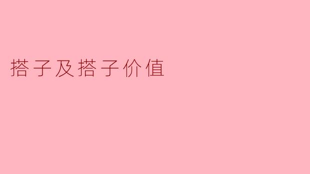 搭子及搭子价值