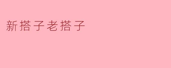新搭子老搭子