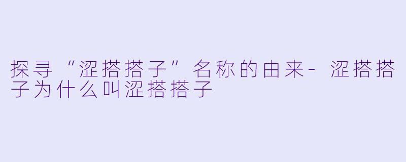 探寻“涩搭搭子”名称的由来-涩搭搭子为什么叫涩搭搭子