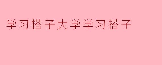 学习搭子大学学习搭子