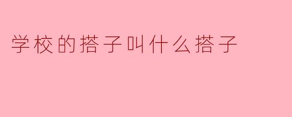 学校的搭子叫什么搭子？  