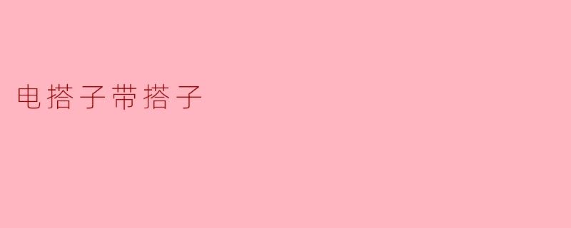 电搭子带搭子
