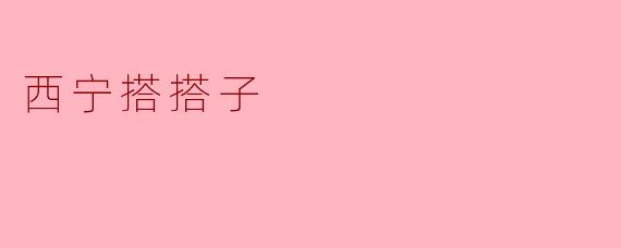 西宁搭搭子