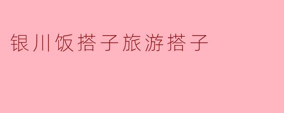 银川饭搭子旅游搭子