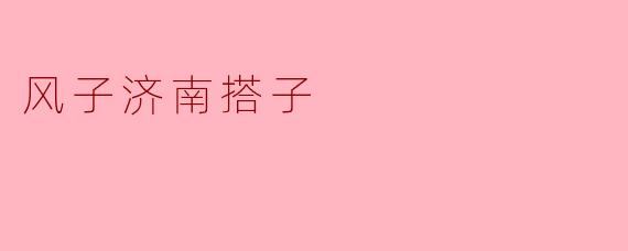 风子济南搭子:共赏泉城美景的独特伴侣