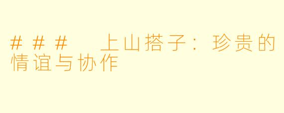 ### 上山搭子：珍贵的情谊与协作