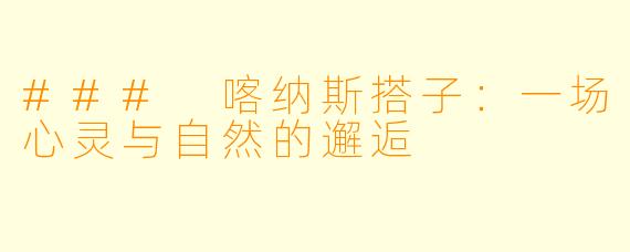 ### 喀纳斯搭子：一场心灵与自然的邂逅