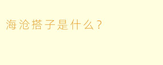 海沧搭子是什么？  