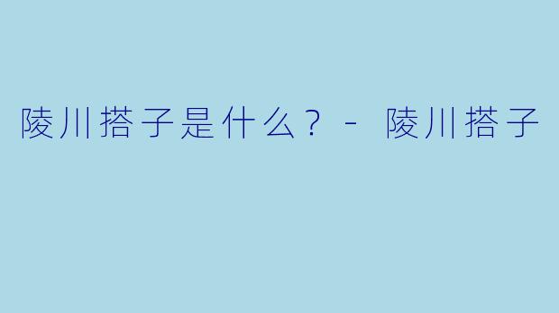 陵川搭子是什么？