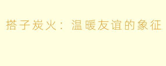 搭子炭火：温暖友谊的象征