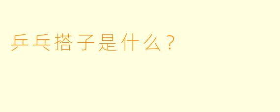 乒乓搭子是什么？  