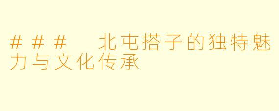 ### 北屯搭子的独特魅力与文化传承
