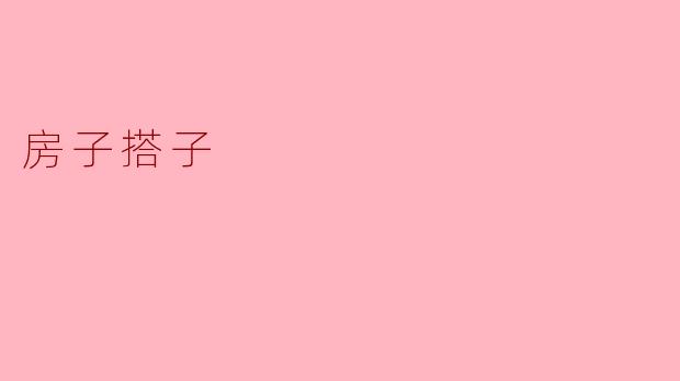 房子搭子