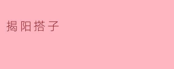 揭阳搭子