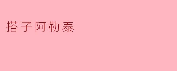 搭子阿勒泰