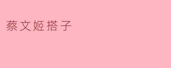 蔡文姬搭子是什么？
