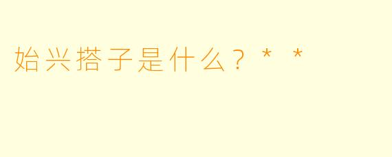 始兴搭子是什么？**