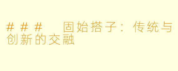 ### 固始搭子:传统与创新的交融