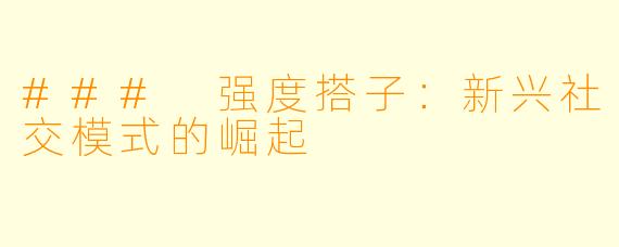### 强度搭子：新兴社交模式的崛起