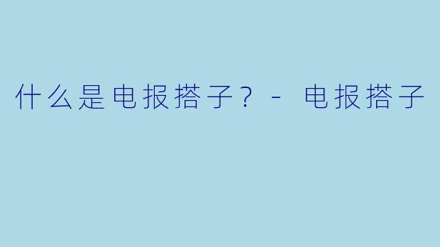 什么是电报搭子？