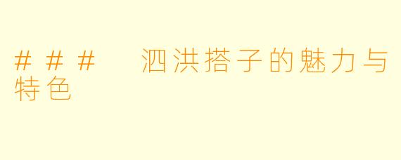 ### 泗洪搭子的魅力与特色