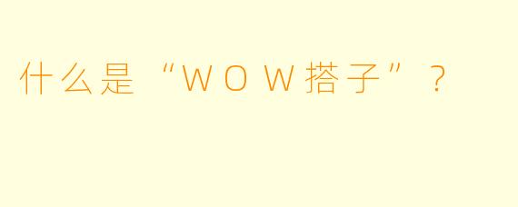 什么是“WOW搭子”？  