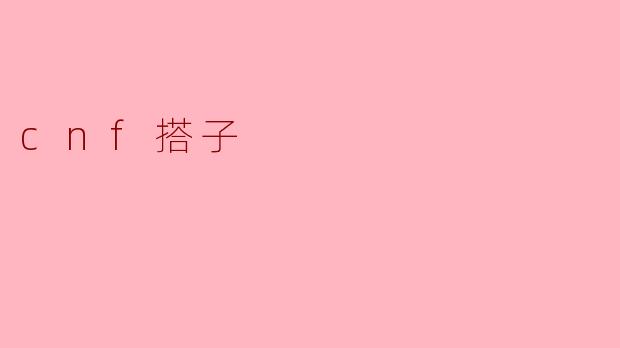 cnf搭子