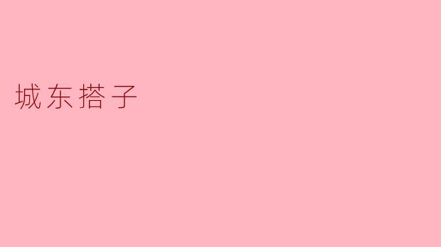 城东搭子