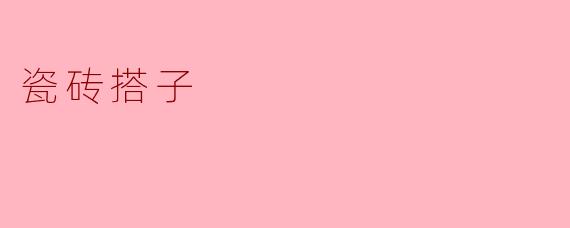 瓷砖搭子是什么？