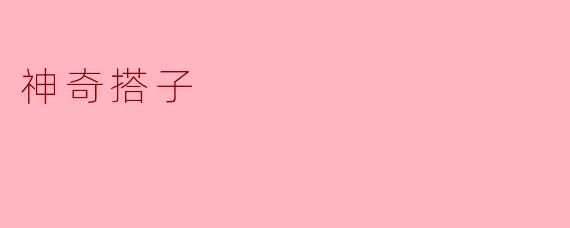 神奇搭子