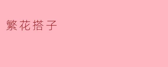 什么是繁花搭子？