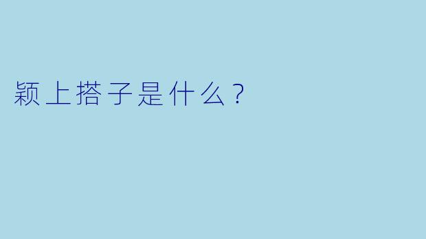 颖上搭子是什么？