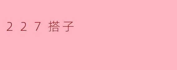 深入探讨“227搭子”现象:社交新形态的崛起