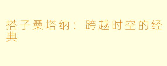 搭子桑塔纳：跨越时空的经典