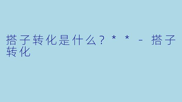 搭子转化是什么？**-搭子转化