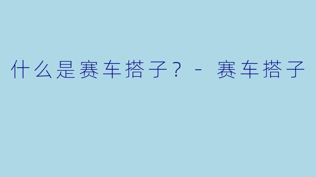 什么是赛车搭子？