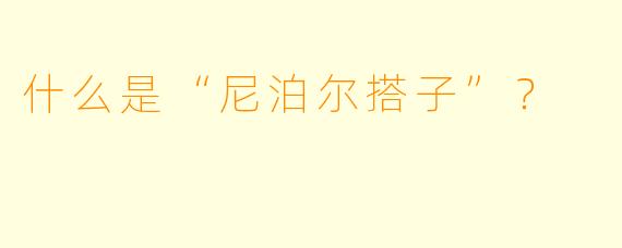 什么是“尼泊尔搭子”?