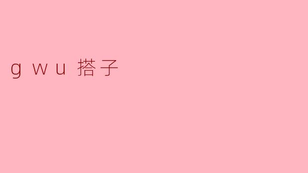 gwu搭子