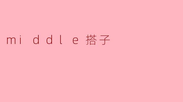 middle搭子