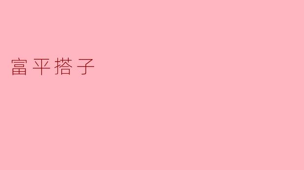 ### 富平搭子:连接生活与事业的桥梁