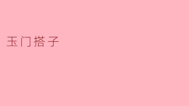玉门搭子