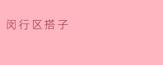 闵行区搭子是什么，主要提供哪些服务？