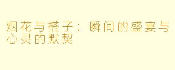 烟花与搭子:瞬间的盛宴与心灵的默契