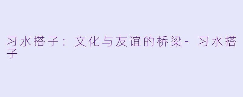 习水搭子：文化与友谊的桥梁-习水搭子