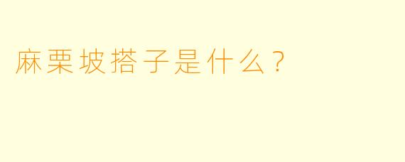 麻栗坡搭子是什么？  