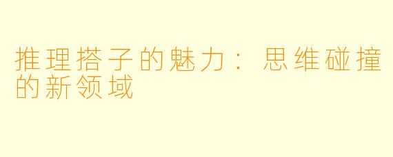 推理搭子的魅力:思维碰撞的新领域